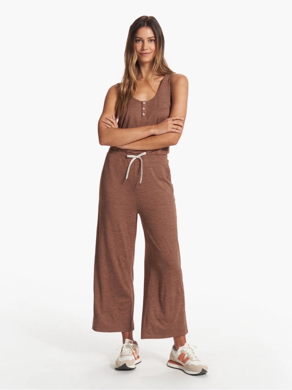 Falls Jumpsuit in Almond Heather